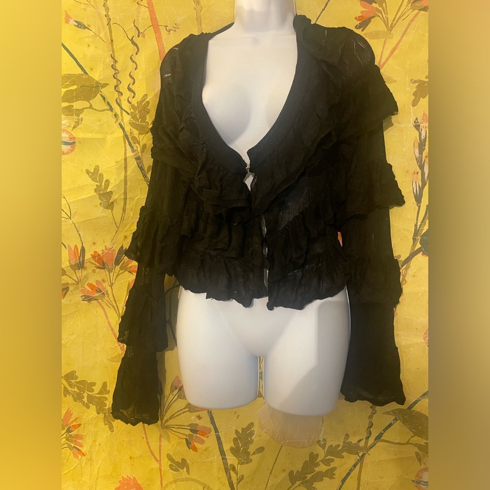 Free People Ruffle Cardigan - Picture 8 of 9